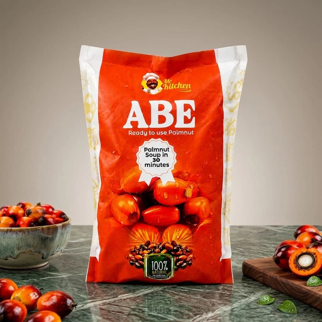 A pack of Mr Kitchen Abe palm-nut extract
